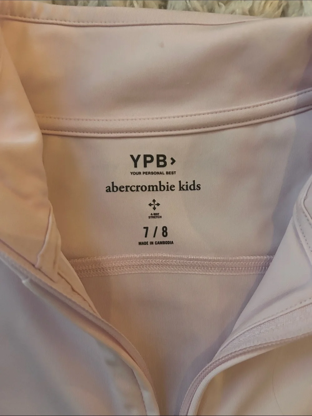 abercrombie kids Pale Pink Zip-Up Jacket for Girls